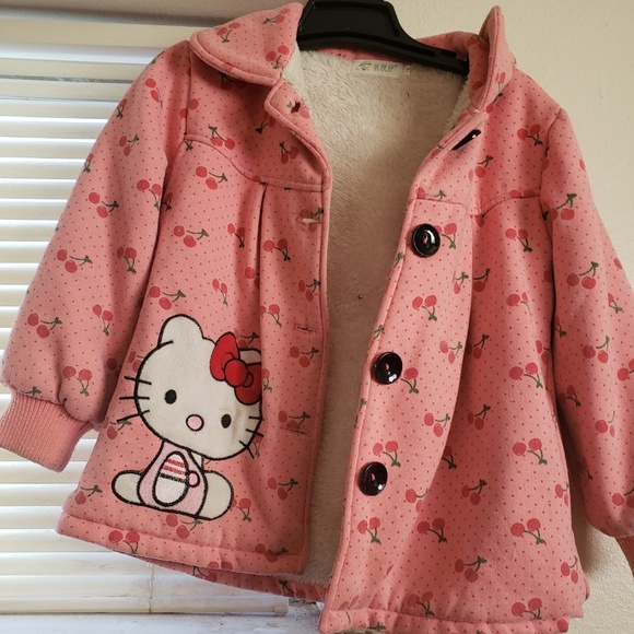 Hello Kitty Jackets & Coats Hello Kitty Pink Sweet Cherry Peter Pan